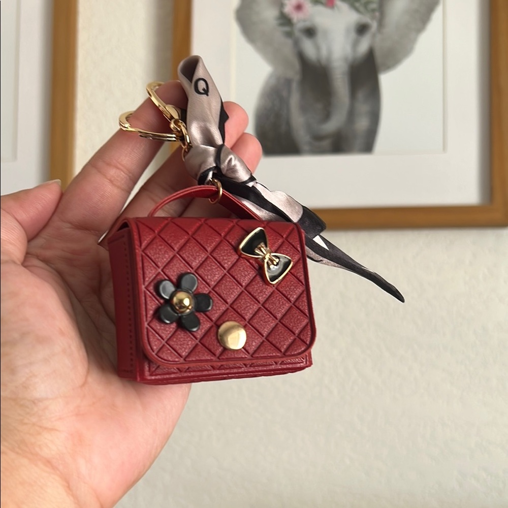 Burgundy Mini Handbag - Picture 3 of 5